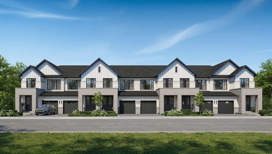 Ethan Special 2-storey townhome with finished basement at Cornerstone Brampton, Elevation C, artist's concept