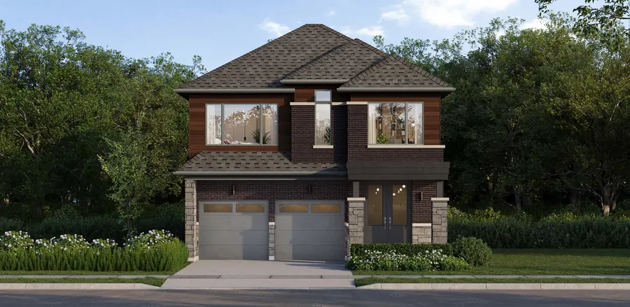 Henry 36' detached home at Cornerstone Brampton, Elevation C, artist's concept