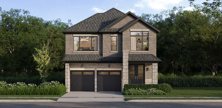 Henry 36' detached home at Cornerstone Brampton, Elevation D, artist's concept
