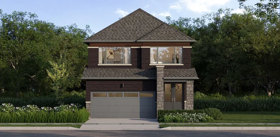 Joey 33' detached home at Cornerstone Brampton, Elevation C, artist's concept
