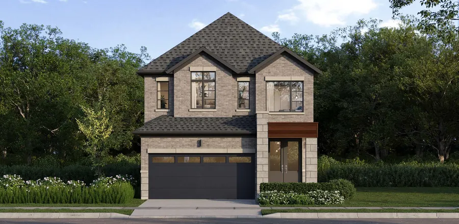 Joey 33' detached home at Cornerstone Brampton, Elevation D, artist's concept