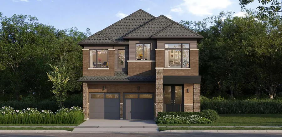 Juliet 36' detached home at Cornerstone Brampton, Elevation C, artist's concept