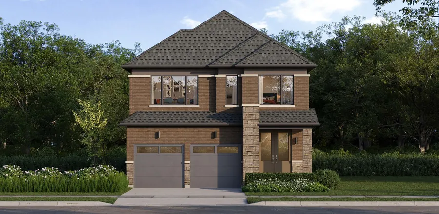Lily 36' detached home at Cornerstone Brampton, Elevation C, artist's concept