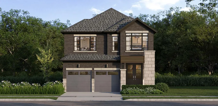 Lily 36' detached home at Cornerstone Brampton, Elevation D, artist's concept