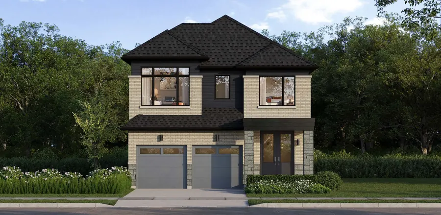 Mason 36' detached home at Cornerstone Brampton, Elevation C, artist's concept