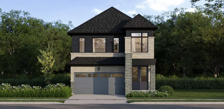 Noah 33' detached home at Cornerstone Brampton, Elevation C, artist's concept