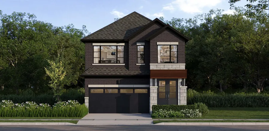 Noah 33' detached home at Cornerstone Brampton, Elevation D, artist's concept