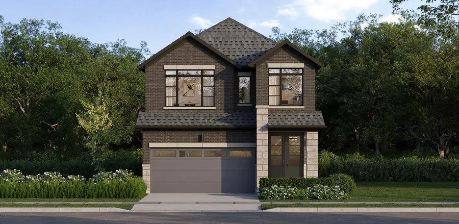 Sienna 33' detached home at Cornerstone Brampton, Elevation D, artist's concept