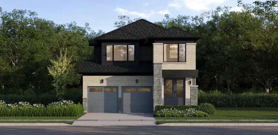 William 36' detached home at Cornerstone Brampton, Elevation C, artist's concept