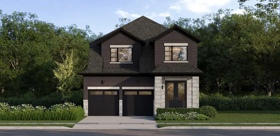William 36' detached home at Cornerstone Brampton, Elevation D, artist's concept